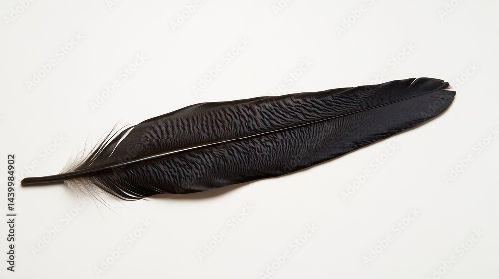 Single dark feather Single dark feather