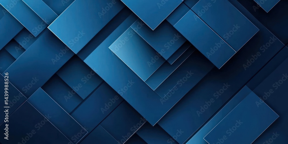 Abstract geometric pattern of overlapping squares