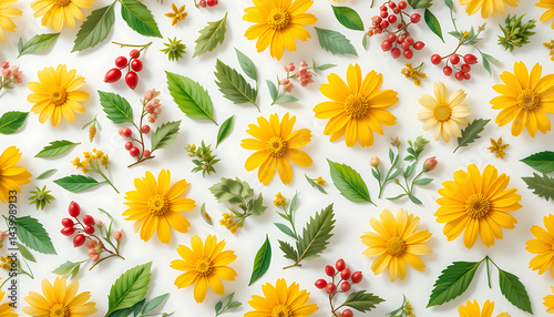 Soft pastel floral illustration featuring blooming flowers on a white background. Perfect for spring designs, wedding invites, or nature-inspired projects.