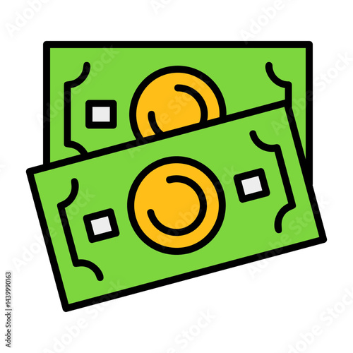 Banknote Filled Icon