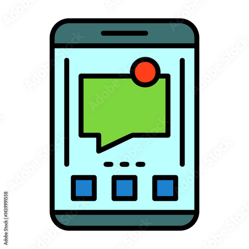 Messages Filled Icon