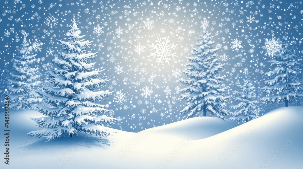 Snowy Winter Wonderland Scene