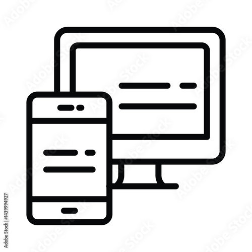 Adaptive Vector outline icon. Eps10 file 
