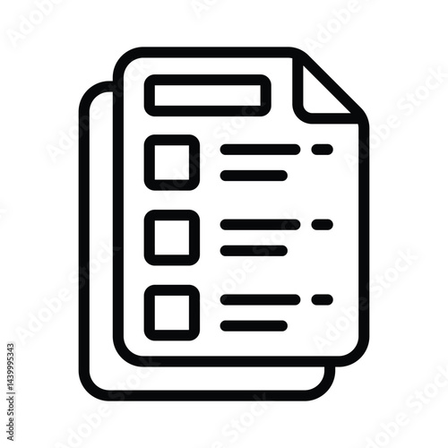 Production Priorities Vector outline icon. Eps10 file 