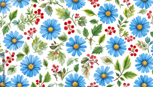 Soft pastel floral illustration featuring blooming flowers on a white background. Perfect for spring designs, wedding invites, or nature-inspired projects.