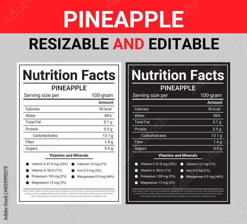 nutritional value of pineapple, pineapple nutrition data, Pineapple Nutrition Facts, nutrition Label, twisted tea nutrition facts, nutrition calculator