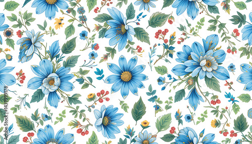 Soft pastel floral illustration featuring blooming flowers on a white background. Perfect for spring designs, wedding invites, or nature-inspired projects.