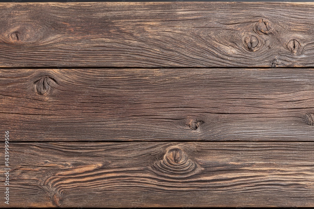 Fototapeta premium Rustic Wooden Planks Background with Visible Grain and Textured Surface Detailing