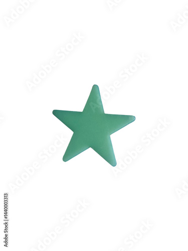  Colorful star isolated on white for decorations 