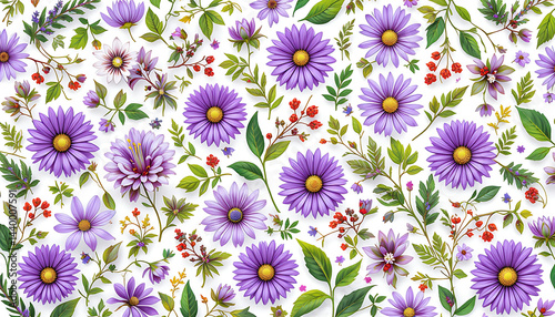 Soft pastel floral illustration featuring blooming flowers on a white background. Perfect for spring designs, wedding invites, or nature-inspired projects.