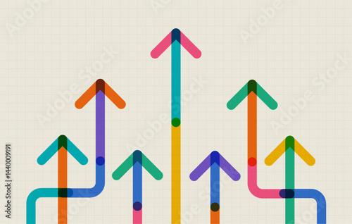 Abstract arrow direction. Business investment to success. financial data graph strategy. Technology background. High speed.