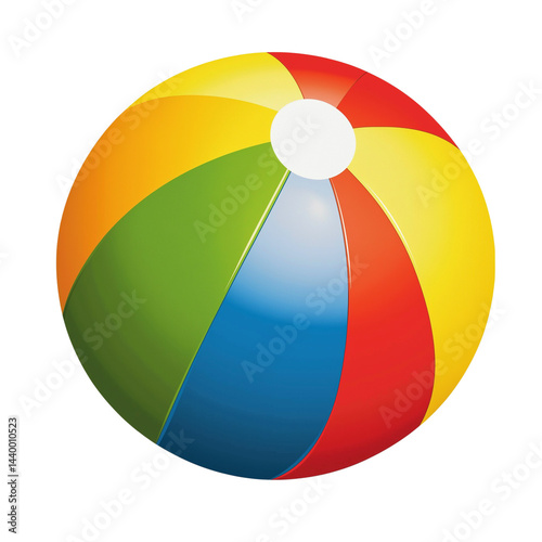 Free Download Colorful beach ball ready for summer fun - GFXLoad