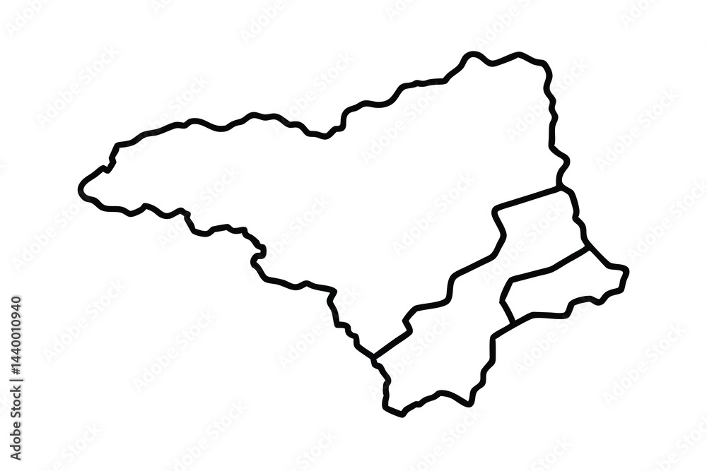 Andorra Outline Map Black and White Andorra Outline Map Black and White