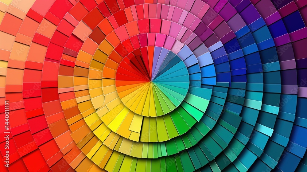 Obraz premium The influence of color in creating positive emotional states and mental wellness.