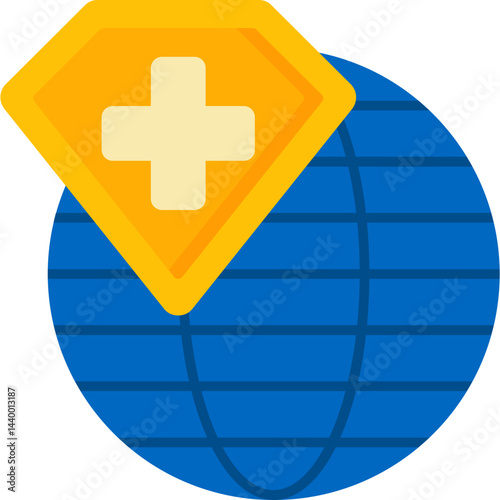 Global Health Insurance Icon