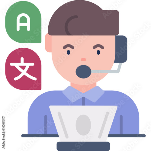 Language Translation Services Icon