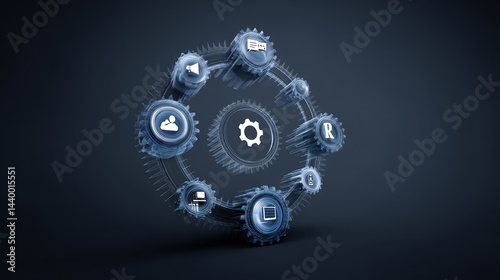 Represents connectivity, logic, and digital mechanics.