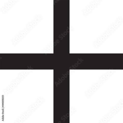 A white cross on a black backdrop evokes a strong religious symbol of faith and spirituality, often representing the Christian crucifix and the holy beliefs of the church