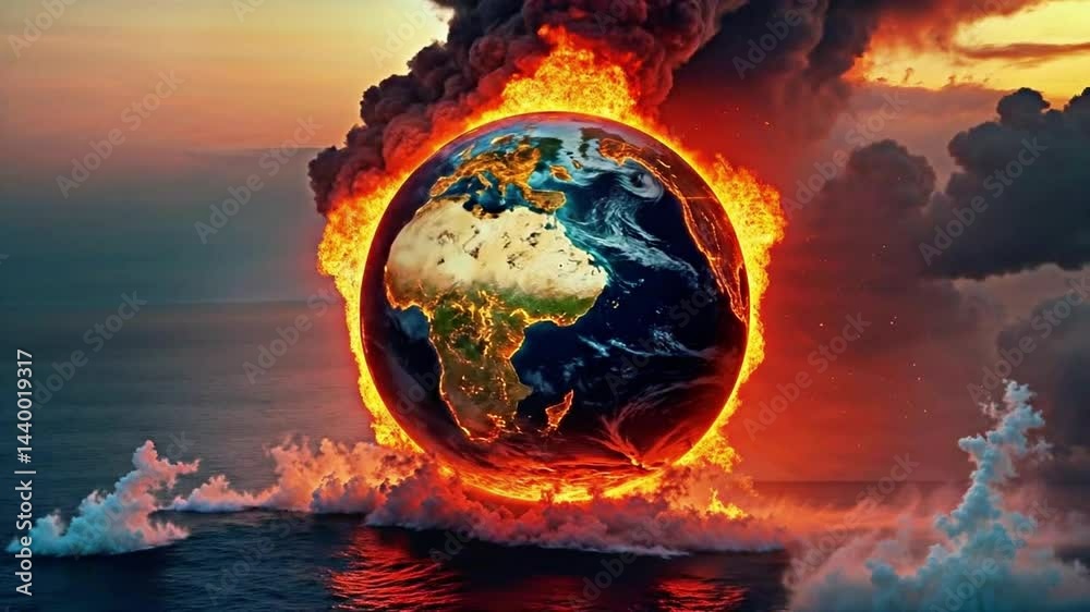 custom made wallpaper toronto digitalBurning Earth: 4K Ultra HD Rotating Planet Animation