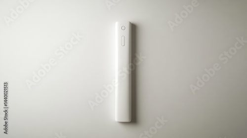 White rectangular object on a plain background