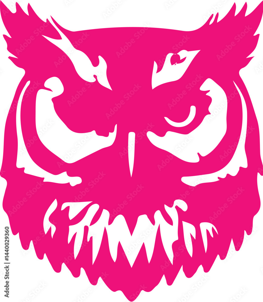 Fototapeta premium Owl simple icon. Vector ICON all icon Viktor 