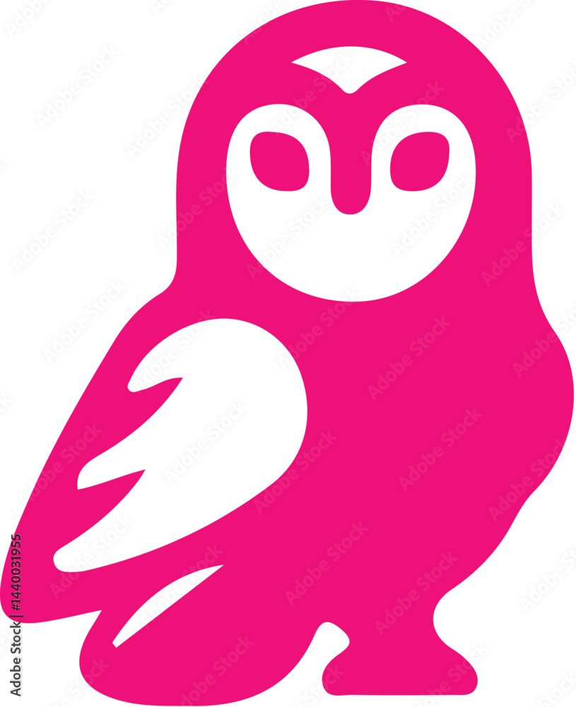 Obraz premium Owl simple icon. Vector ICON all icon Viktor 