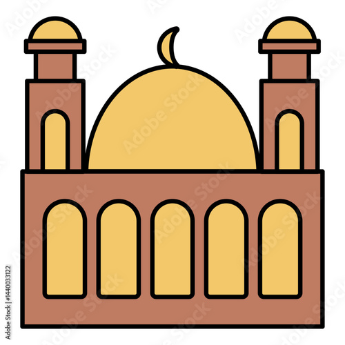 Dome Structure Hand drawn illustration Set