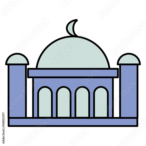 Dome Structure Hand drawn illustration Set