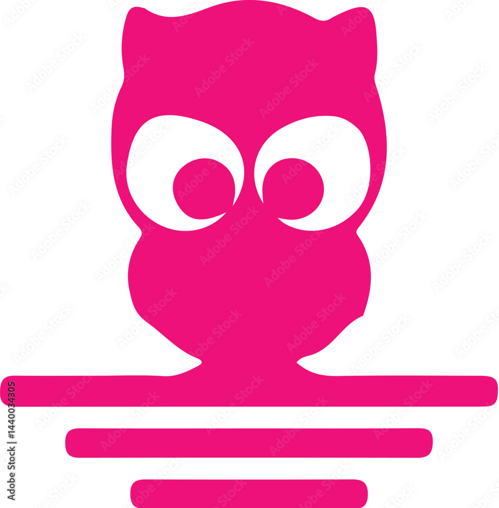 Obraz premium Owl simple icon. Vector ICON all icon Viktor 