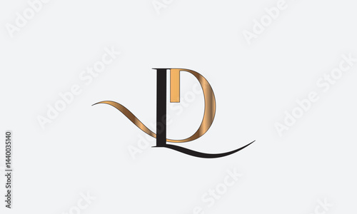 LD, DL , D , L , Abstract Letters Logo Monogram