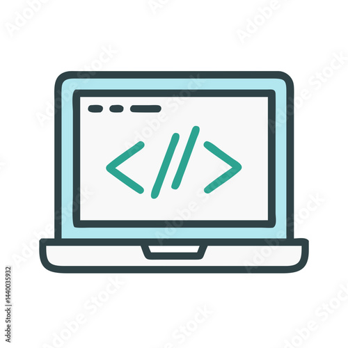Laptop with Code - Software Development, Programming, Coding, Website Design