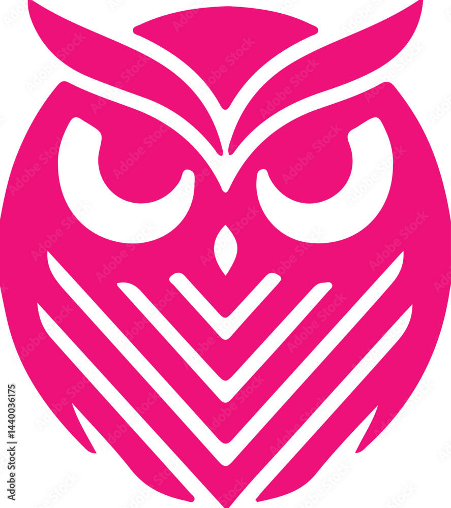Naklejka premium Owl simple icon. Vector ICON all icon Viktor 