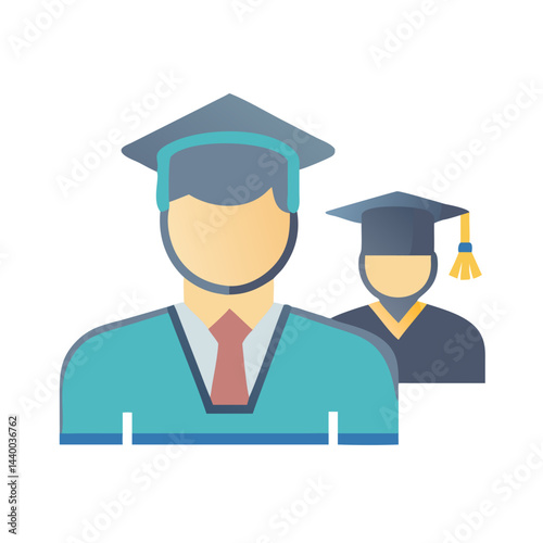 Graduates Illustration: Education, Graduation, Ceremony, Success, and Academic Achievement