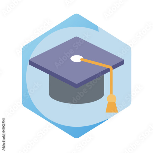 Graduation Cap Icon: Symbol of Education, Achievement, and Academic Success