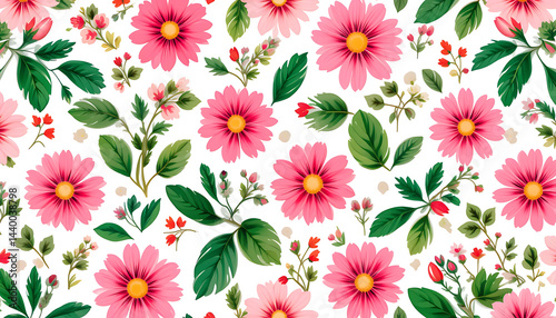 Soft pastel floral illustration featuring blooming flowers on a white background. Perfect for spring designs, wedding invites, or nature-inspired projects.