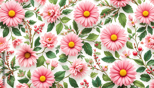 Soft pastel floral illustration featuring blooming flowers on a white background. Perfect for spring designs, wedding invites, or nature-inspired projects.