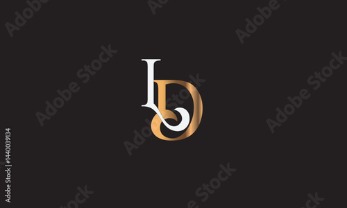 JD, DL , D , L , Abstract Letters Logo Monogram	