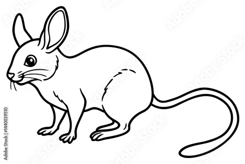 Elegant Jerboa Sketch