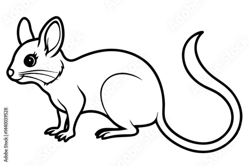 Elegant Jerboa Sketch