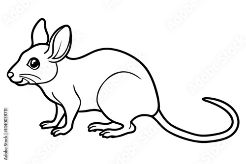 Elegant Jerboa Sketch