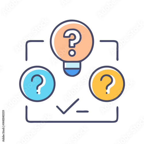 Decision-Making Icons with Question Marks: Problem Solving and Solution Finding