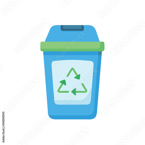 recycling bin on white background for web and graphic design