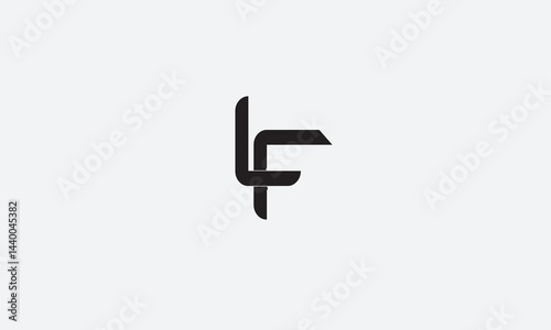 LF, FL , F , L , Abstract Letters Logo Monogram
