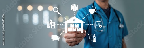 Interactive medical supply chain visualization.