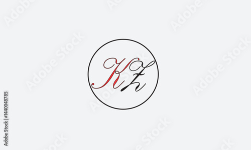 KZ, ZK , Z , K , Abstract Letters Logo Monogram	