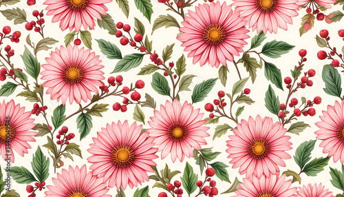 Soft pastel floral illustration featuring blooming flowers on a white background. Perfect for spring designs, wedding invites, or nature-inspired projects.