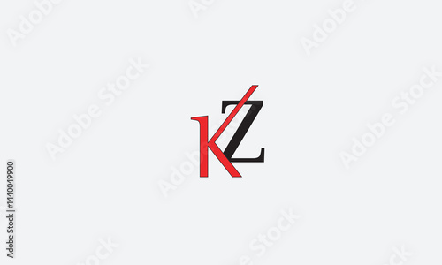KZ, ZK , Z , K , Abstract Letters Logo Monogram