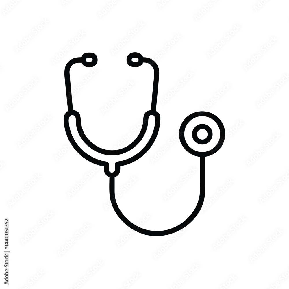 stethoscope on white background for web and graphic design stethoscope on white background for web and graphic design