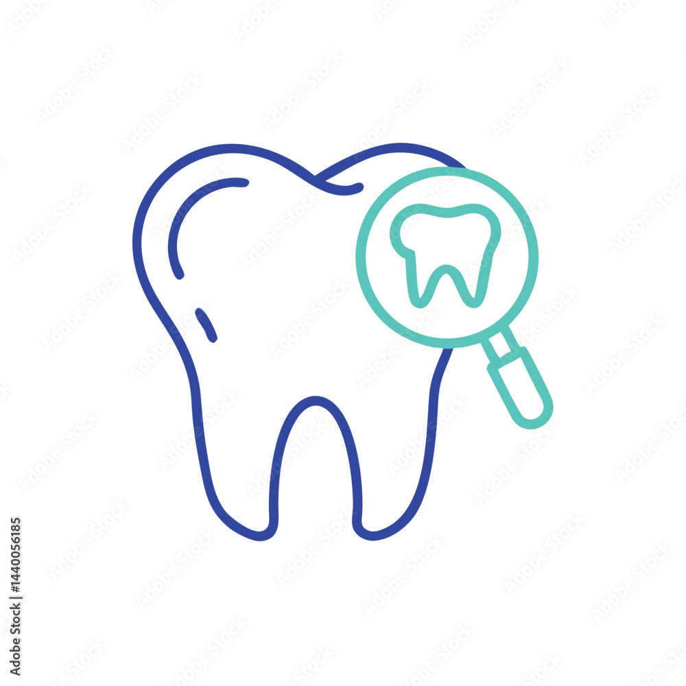 tooth dental care on white background for web and graphic design tooth dental care on white background for web and graphic design