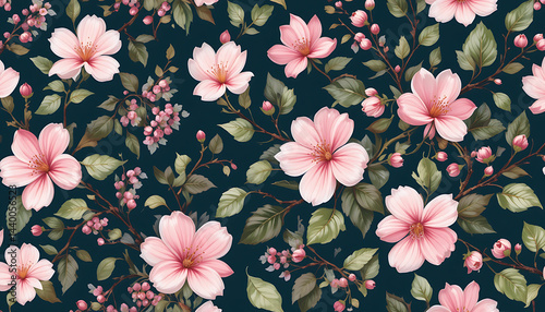 Soft pastel floral illustration featuring blooming flowers on a white background. Perfect for spring designs, wedding invites, or nature-inspired projects.